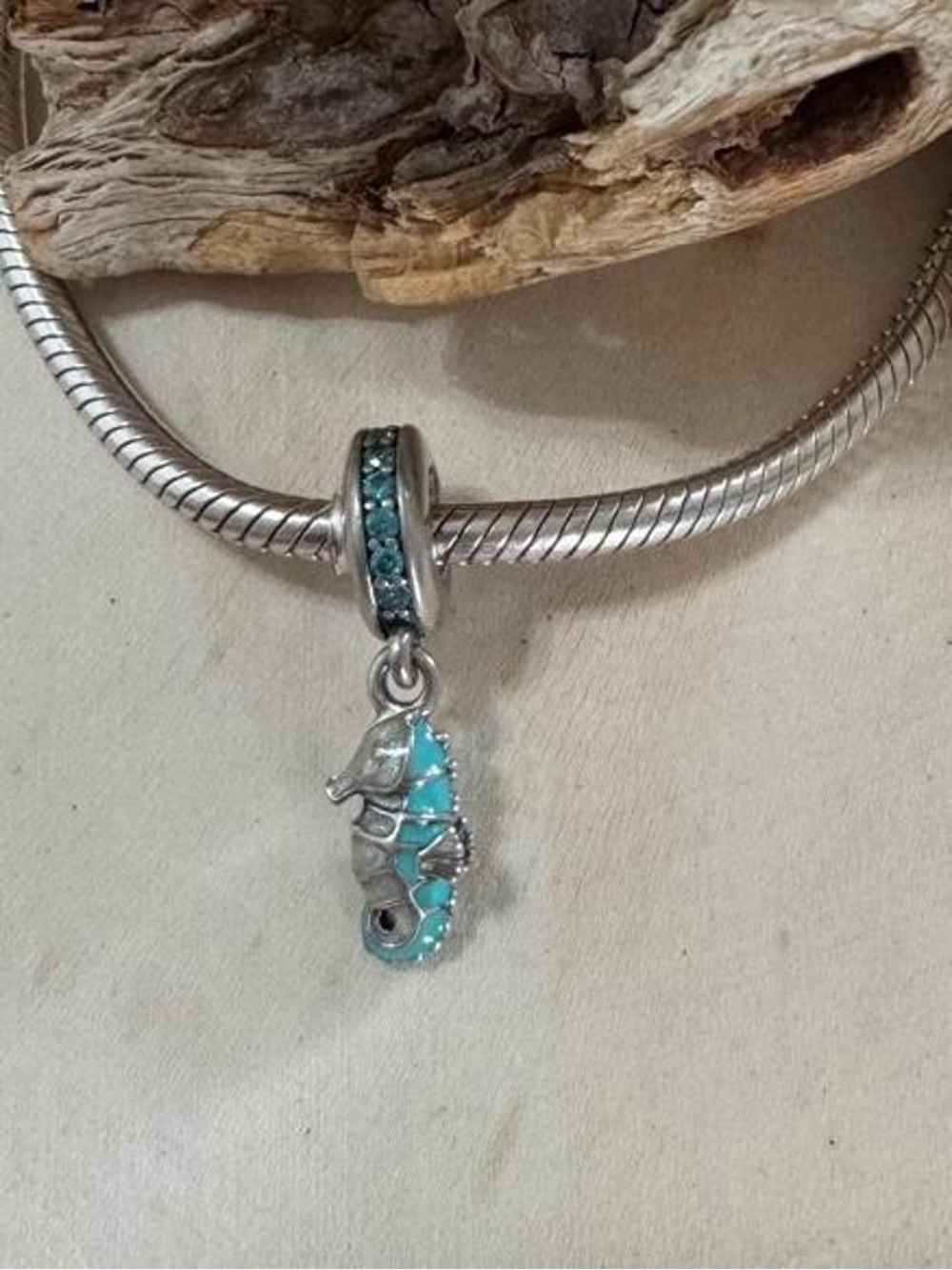 Pandora Tropical Seahorse Charm 925 Sterling Silver